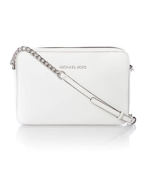 michael kors white bag small|michael kors white floral bag.